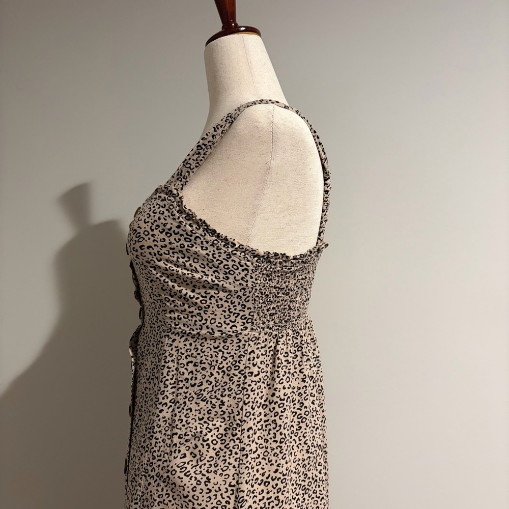 Japna Animal Print Button-Down Midi Dress - Picture 7 of 7